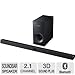 Samsung 2.1 Channel 120 Watts Home Theater Soundbar System with 60 Watt Subwoofer, Bluetooth, Soundshare, Smart On, Smart Volume, 6 DSP Settings, 3D Sound Plus, Crystal Sound Pro, USB Host, Black Finish