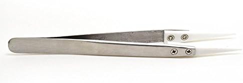 Allsmok Blunt Precision Non-Conductive and Heat Resistant Ceramic Tweezers for RDA Atomizer Coil Vape Tool