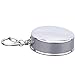 Telescopic Collapsible Stainless Steel Shot Glass With Key Ring - 50 mL - Black Gift Box Included
