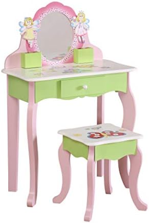 kids vanity table and stool