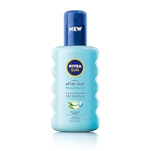 NIVEA SUN After Sun Moisture Spray (200 ml), 48H Moisturising Spray with Organic Hyaluron and Aloe Vera to Soothe…