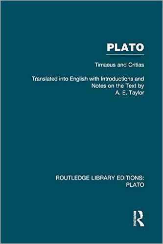 Amazon Com Plato Timaeus And Critias Rle Plato 9780415751599 Taylor A E Books