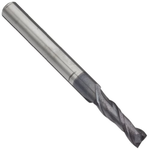 Melin Tool AMG Carbide Micro Square Nose End Mill, AlTiN Monolayer Finish, 30 Deg Helix, 2 Flutes, 1.5000" Overall Length, 0.0080" Cutting Diameter, 0.125" Shank Diameter - Thumbnail 4