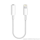 Lightning to 3.5 mm Headphone Jack Adapter,CONMDEX iPhone 7 Lightning Connector to 3.5mm AUX Female Audio Jack Earphone Extender Jack Stereo for iPhone 7 / 7 Plus