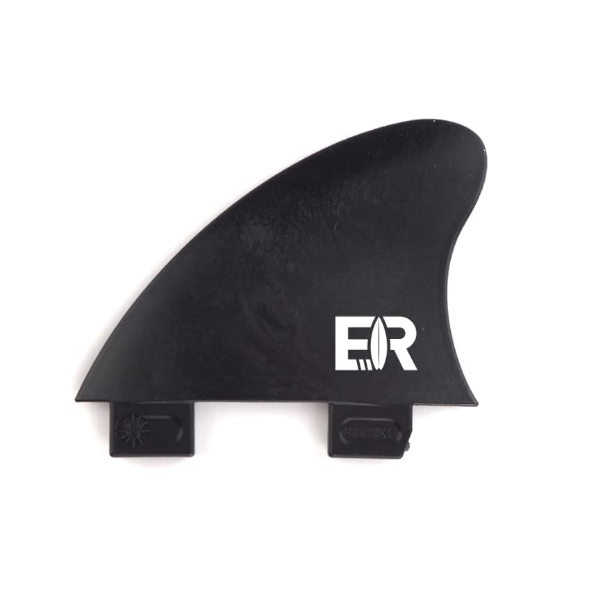 Eisbach Riders River Surfing Surfboard FCS Trailer Fin (Black, Medium - 2.6 Inches)