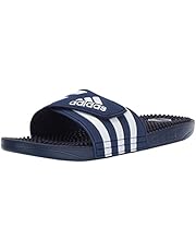 adidas Men's Adissage Sandal Run White/Graphite/Run White