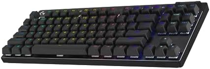 Logitech G PRO X 60% Wireless Gaming Keyboard (Linear Optical) - Black | Ultra Compact TKL 60%, Windows PC, LIGHTSYNC RGB, Dual-Shot PBT Keycaps, GX Optical Linear Switches