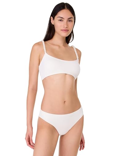 kate spade new york String of Pearls Crop Top,Cream, X- Large
