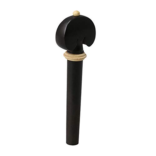 4PCS Black Ebony Violin String Tuning Pegs 4/4 Ebony-inlaid Boxwood