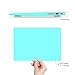 IBENZER MacBook Air 11 Inch Case, Soft Touch Hard Case Shell Cover with Keyboard Cover for Apple MacBook Air 11 A1370 1465,Turquoise, MA11TBL+1