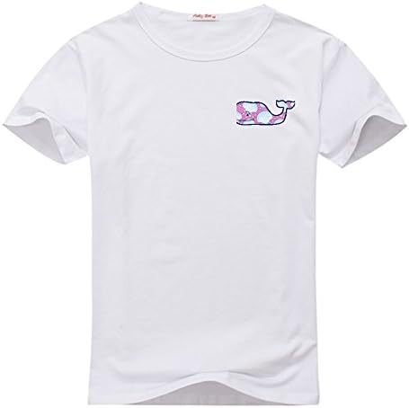 Vineyard Vines whale Classic Logo For 2016 Printed Short Sleeve women's T shirt