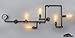 Electro_BP;Vintage Metal Water Pipe Wall Lamp Max 200W With 5 Lights Painted Finish