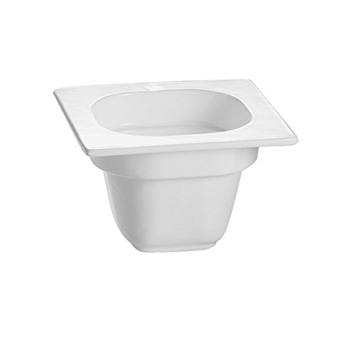 TableTop King CW360W 6 1/8" x 6 3/8" x 4" White 1/6 Size Deep Cast Aluminum Food Pan