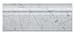 Italian Carrara White Marble Polished 5 X 12 Baseboard - Box of 5 Pcs.