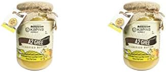 Kapiva A2 Cow Milk Ghee, Helps Reduce Bad Cholesterol, Non-GMO Keto and Paleo Diet Friendly (16.9 fl oz / 500 ml) (2 pack)