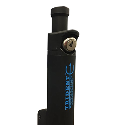 Trident 10 Inch Tall Black Pool Child Safety Gate Latch