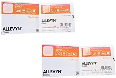 Allevyn Smith and Nephew 66800270 Gentle Border Dressing 4" x 4"