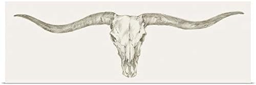 GREATBIGCANVAS Poster Print Entitled Western Skull Mount III by Ethan Harper 36"x12"