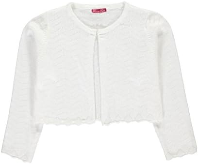 Princess Faith Big Girls' Shrug - White, 7-8
