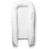 DockATot Grand Dock (Pristine White) - Perfect for Cuddling, Lounging and Co Sleeping. Lightweight for Easy Travel - Suitable from 9-36 months