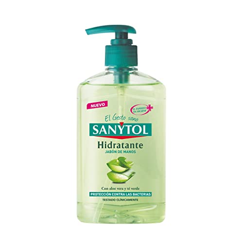 con Protección Total Contra Agentes Externos, Jabón de Manos Hidratante, Aloe Vera, 250 Ml
