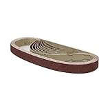 POWERTEC 110010 4 x 24 Inch Sanding Belts | 120 Grit Aluminum Oxide Sanding Belt | Premium Sandpaper For Portable Belt Sander - 10 Pack