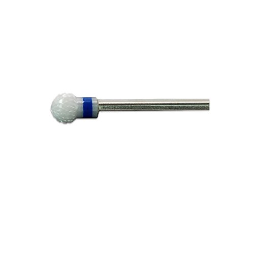 Pana 3/32" Professional Quality White Ceramic Ball Shaped Carbide Nail Drill Bit Medium Grit