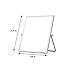 Ozzptuu Portable Small Dry Erase White Board Desktop Whiteboard Easel 360 Degree Reversible to Do List Notepad for Office Home School (7.09x9.45 inch/18x24cm)
