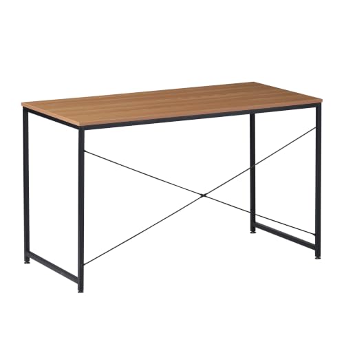 TOPLIVING Escritorio Diseño Industrial para Computadora o Laptop, Minimalista Ideal Home Office, Recamara o Juvenil, Fácil Armado, con Estructura Resistente
