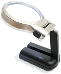 LED Lighted 3X Magnifying Glass With Folding Stand
