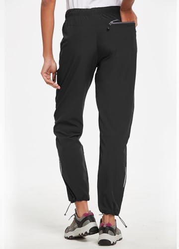 baleaf Women's Hiking Pants Quick Dry Lightweight Water Resistant Elastic Waist Cargo Pants for All Seasons