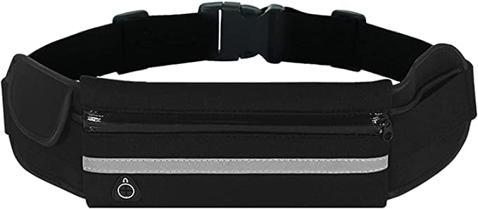KP TECHNOLOGY Running Pouch Belt Waist Pack for iPhone 17/17 Pro / 17 Pro Max/iPhone Air/iPhone 16/16 Plus / 16 Pro / 16 Pro Max / 15/15 Pro / 15 Plus / 15 Pro Max, Fitness Fanny Pack (Black)