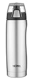Thermos 18 Ounce Vacuum Insulated Hydration Bottle, Stainless Steel