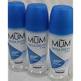 Mum Roll On Deodorant Three Bottles (Brisa Fresh (formerly Cool Blue)) by Mum