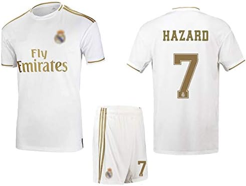 LSY Real Madrid Home 7 Football Suit Men's Football Jersey Suit Pants Shirt T-Shirt Short Men's Boys Team Parent-Child Father And Son Jacket