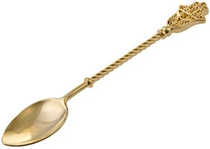 Spoons Set,HiveNets Vintage Hands of Fatima 2 PCS Gold for Coffee Tea Dessert Ice Cream