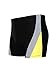 ZITY Men's Jammer Swimsuit Fashion Swimwear Black+Yellow Stripe Large