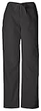 Cherokee Unisex Adjustable Comfy Drawstring Cargo Pant_Black_XXX-Large,4100S