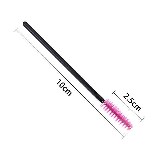 image for KEDSUM 200pcs Disposable Eyelash Mascara Brushes,Bendable Mascara Wand