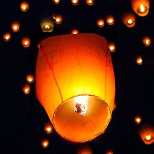 Leegoal 7 Pcs Sky Lanterns - Assorted Colors