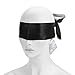 AKStore Satin Blindfold Soft Eye Mask Band Blinder Comfortable Sleep Masks(Black-White)