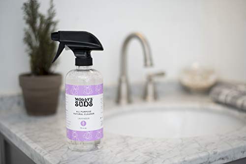 Molly's Suds Natural All Purpose Cleaner, Multi Surface Household Spray, Lavender Scent, 16 oz (2 Pack)