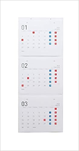Japanese Calendar Starting On Monday 3 Month Calendar Beginning In January 2020 Recombination Type Wall Hanging Type Design C 4573341690750 Amazon Com Books