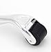 Micro Needle Derma Roller .25mm Microneedling Facial Roller for Skin Hair Beard Includes Free Storage Case (Silver)
