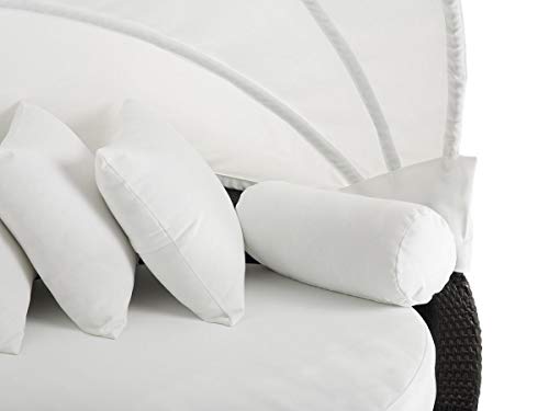 DEKO VERTRIEB BAYERN XXL Premium Rattan Sonneninsel Set Strandmuschel-Strandkorb Gartenliege Lounge inkl. Spedition – Bild 6