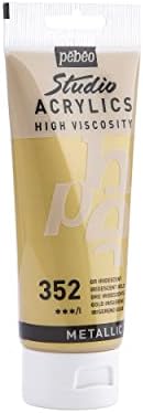 Pebeo Studio High Viscosity Acrylic Paint Gold 100 ml view 15