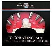 1 X Decorating Set with 6 Tips and Cloth Pastry Bag