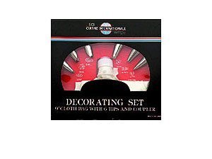 1 X Decorating Set with 6 Tips and Cloth Pastry Bag