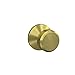 Schlage Custom FC21 BWE 608 KIN Bowery Knob with Kinsler Trim Hall-Closet and Bed-Bath Lock, Satin Brass