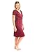 Kindred Bravely The Angelina Ultra Soft Maternity & Nursing Nightgown Dress (Cabernet, Small)